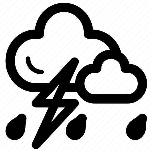 Cloud, cold, lightning, rain, sky, storm, wet icon - Download on Iconfinder