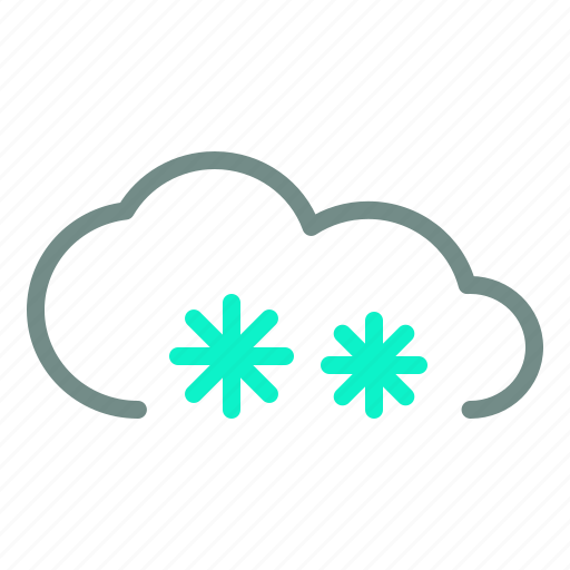Cloud, cloudy, moderate, snow, weather icon - Download on Iconfinder