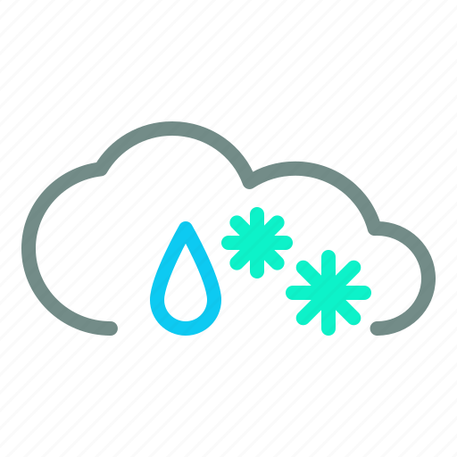 Cloud, cloudy, rain, snow, weather icon - Download on Iconfinder