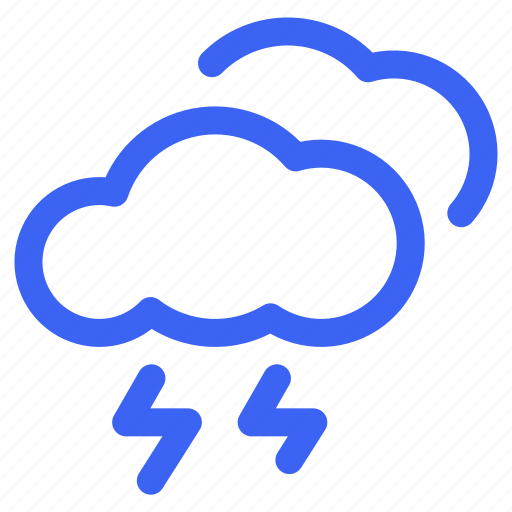 Weather, forecast, thunder, cloud icon - Download on Iconfinder