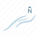 arrow, direction, forecast, nature, north, weather, wind