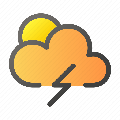 Climate, condition, forecast, thunder, weather icon - Download on Iconfinder