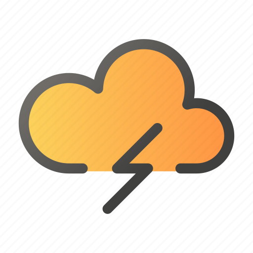 Forecast, thunder, weather, windy icon - Download on Iconfinder
