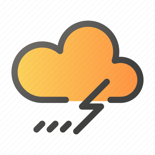 Climate, forecast, thunder, weather icon - Download on Iconfinder