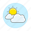 clouds, cloudy, meteorology, partly, sky, sun, sunny, time, weather 