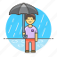 drop, humid, male, meteorology, puddle, rain, raining, rainy, region, stormy, umbrella, water, weather 