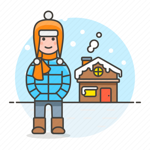 Cold, hat, house, male, meteorology, outdoors, region icon - Download on Iconfinder