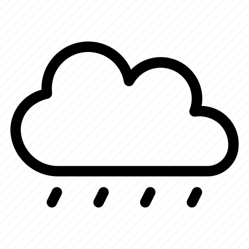 Cloud, line, rain, rainy, weather icon - Download on Iconfinder