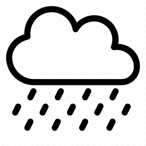 Cloud, line, rain, rainy, weather icon - Download on Iconfinder