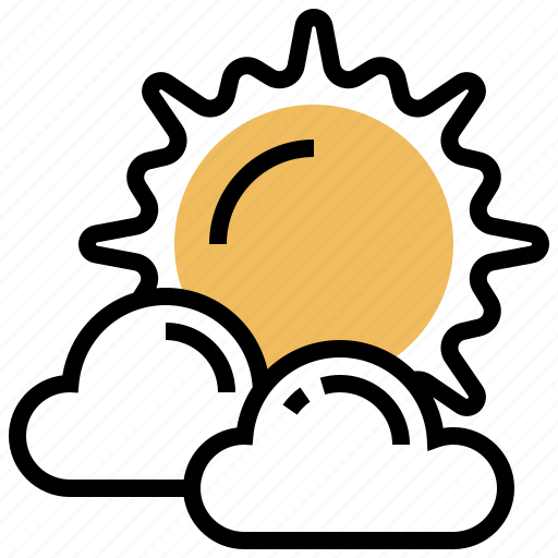 Cloudy, partly, sky, sun, weather icon - Download on Iconfinder