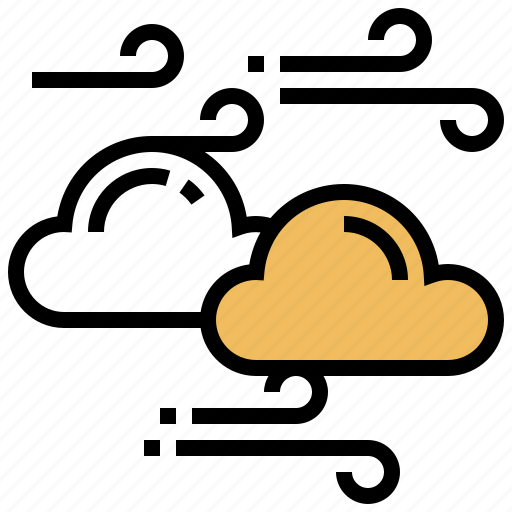 Blowing, breezy, cloud, meteorology, windy icon - Download on Iconfinder