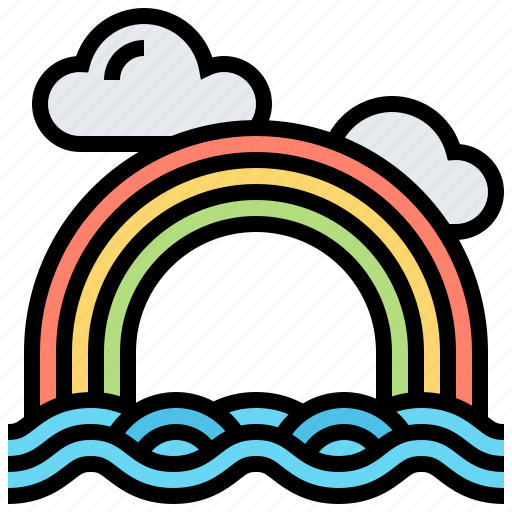 Nature, rainbow, shiny, spectrum, summer icon - Download on Iconfinder