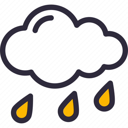 Cloud, drizzle, forecast, rain, slow, weather icon - Download on Iconfinder