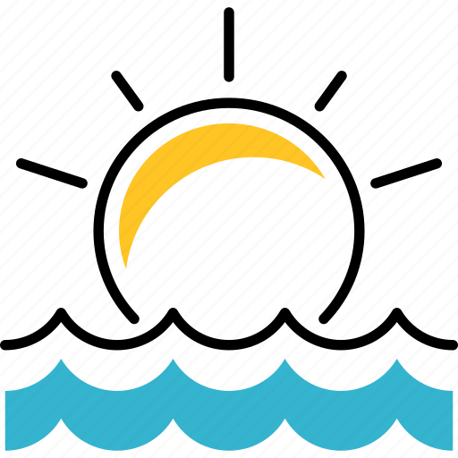 Shape, sun, brightness, dawn, sea icon - Download on Iconfinder
