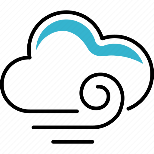 Overcast, winds, weather, severe, clouds icon - Download on Iconfinder