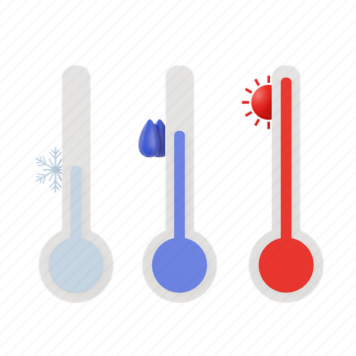 Forecast, meteorology, climate, weather, temperature, thermometer 3D illustration - Download on Iconfinder