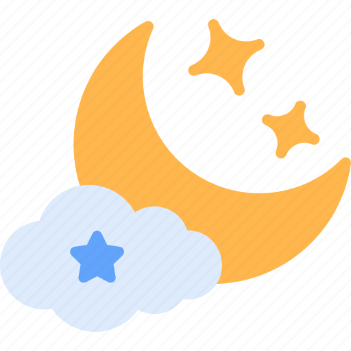 Night cloud, star, cloud, moon phase icon - Download on Iconfinder
