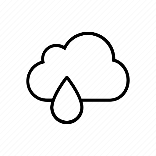 Rain, drop, cloud, forecast, weather, raindrop icon - Download on Iconfinder