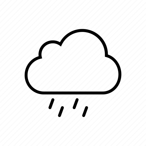 Rainy, rain, weather, cloud icon - Download on Iconfinder