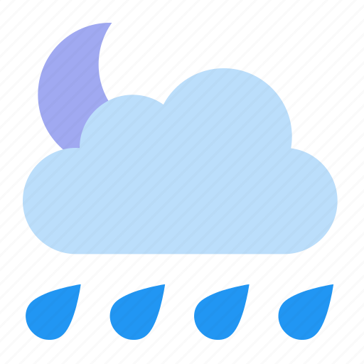 Nighton, rain, weather, typeheavy icon - Download on Iconfinder