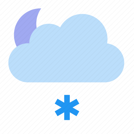 Weather, typesnowfall, nighton icon - Download on Iconfinder