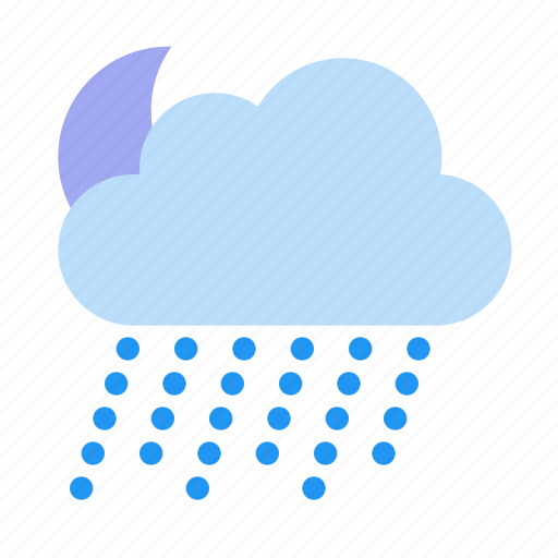 Weather, typeextremely, heavy, rain, nighton icon - Download on Iconfinder