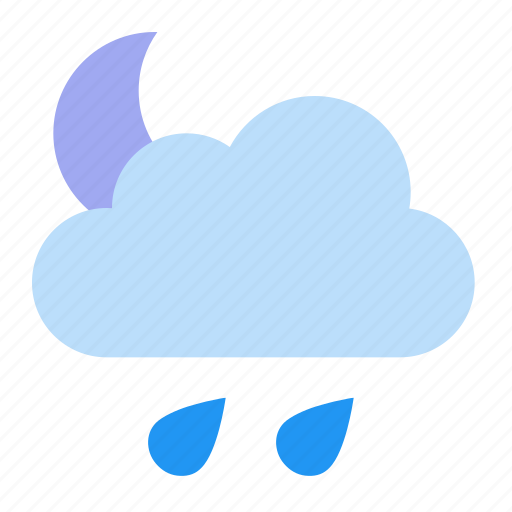 Weather, typelight, rain, nighton icon - Download on Iconfinder