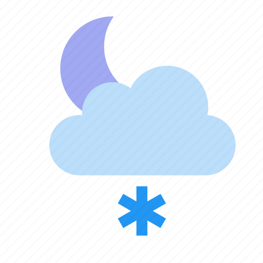 Weather, typesnow, shower, nighton icon - Download on Iconfinder