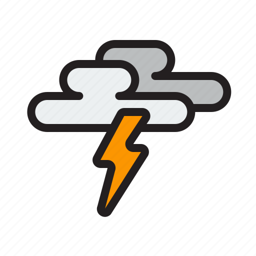 Strike, bolt, storm, cloud, lightning, forecast, weather icon - Download on Iconfinder