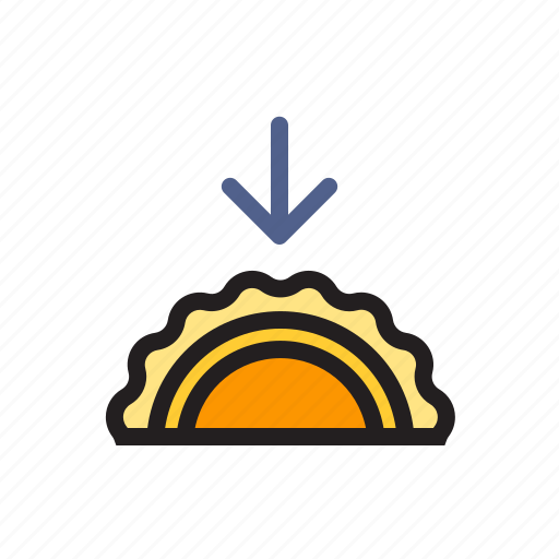 Sunset, sun, forecast, weather icon - Download on Iconfinder