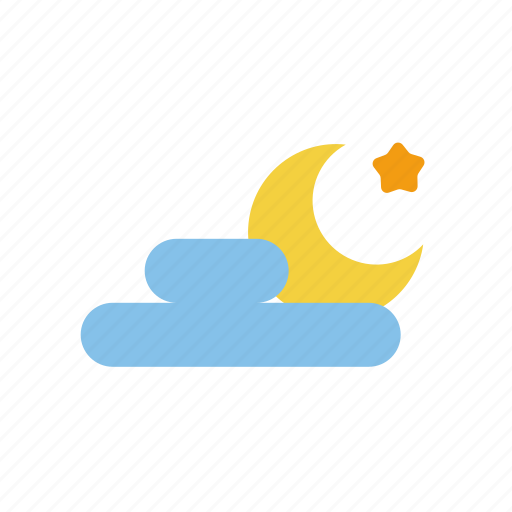Cloud, moon, night, forecast, weather icon - Download on Iconfinder