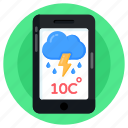 mobile weather forecast, weather app, weather overcast, digital weather forecast, meteorology