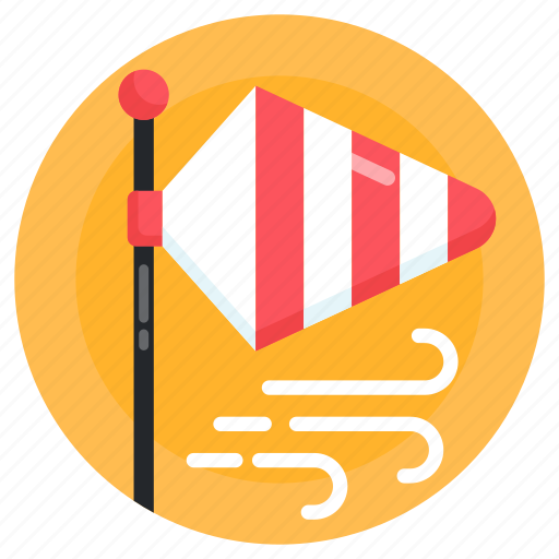 Wind cone, wind sock, airsock, meteorology, wind sleeve icon - Download on Iconfinder