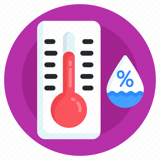 Humid weather, temperature humidity, weather forecast, overcast, meteorology icon - Download on Iconfinder