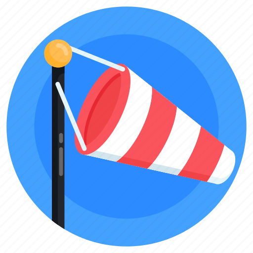 Wind cone, wind sock, airsock, meteorology, wind sleeve icon - Download on Iconfinder
