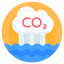 co2, carbon dioxide, cloud emission, carbon cloud, environmental gas 