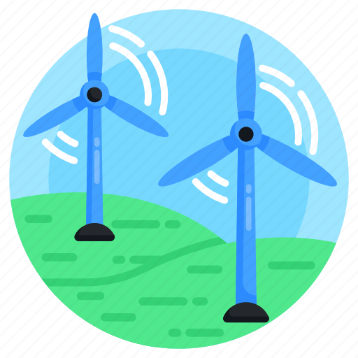 Windmills, wind turbines, wind generators, wind energy, wind power icon - Download on Iconfinder