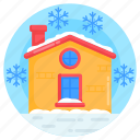 snow house, winter, snow falling, cool weather, meteorology