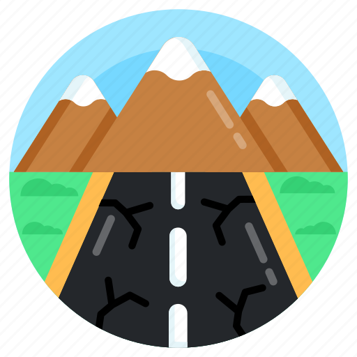 Snowy mountain, hills station, mountains, glaciers, hilly area icon - Download on Iconfinder