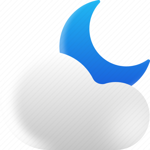 Moon, cloud, night icon - Download on Iconfinder