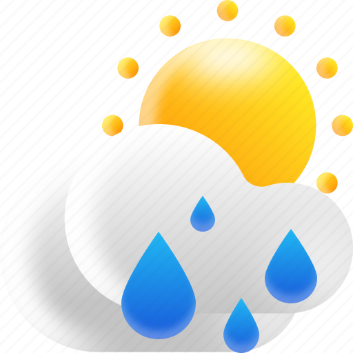 Rain, shine, forecast, sun icon - Download on Iconfinder
