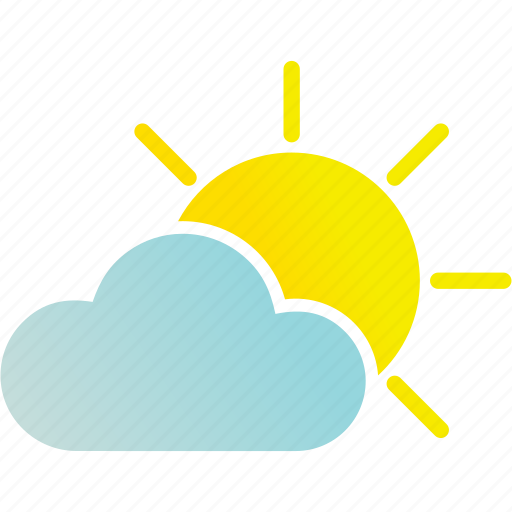 Sunny, and, cloudy, weather, cloud, sun icon - Download on Iconfinder