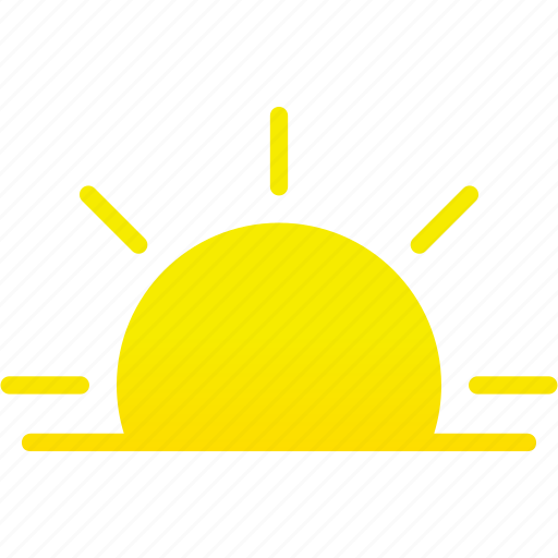 Sunset, sun, weather, forecast, sunrise, summer icon - Download on Iconfinder