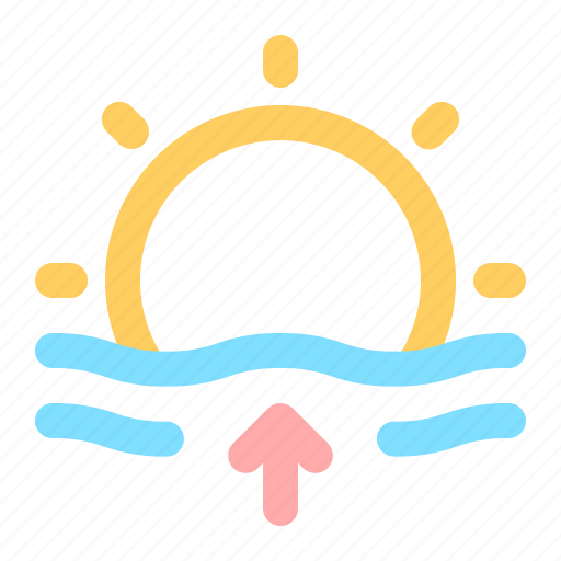Weather, sunrise, sun, ocean, sea icon - Download on Iconfinder