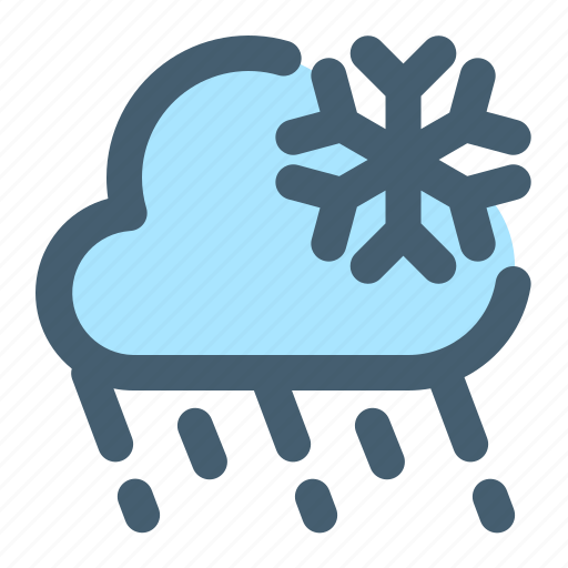 Weather, snow, cloud, snowflake, snowfall icon - Download on Iconfinder