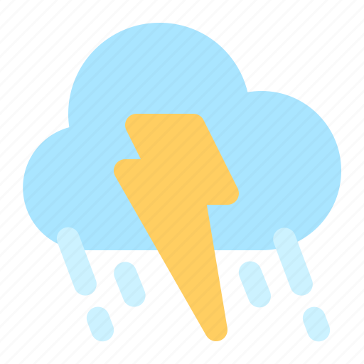 Weather, rain, cloud, lightning, storm icon - Download on Iconfinder