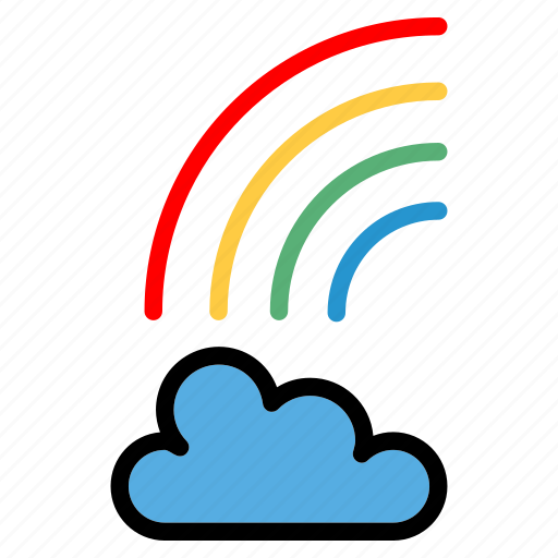 Rianbow, color, forecast, gay, rainbow, weather, cloud icon - Download on Iconfinder
