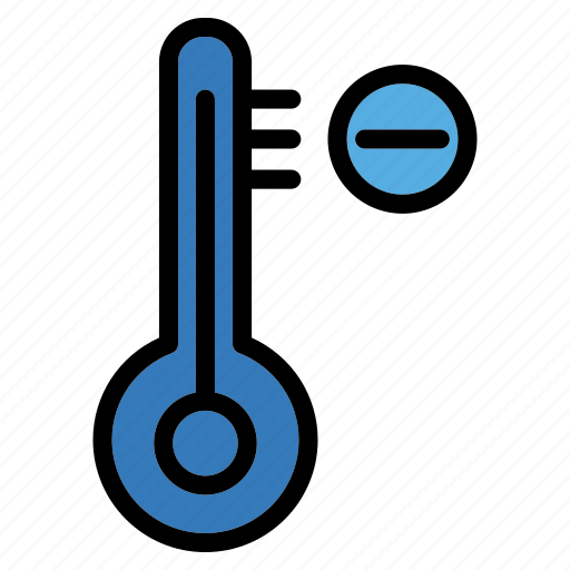 Temprature, decrease, thermometer, cold, low icon - Download on Iconfinder