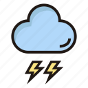 lightning, weather, cloud, forecast, cloudy, flash