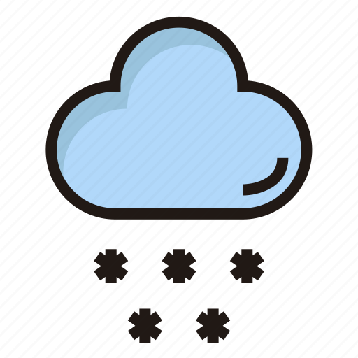 Snowy, cloud, forecast, weather, snow icon - Download on Iconfinder